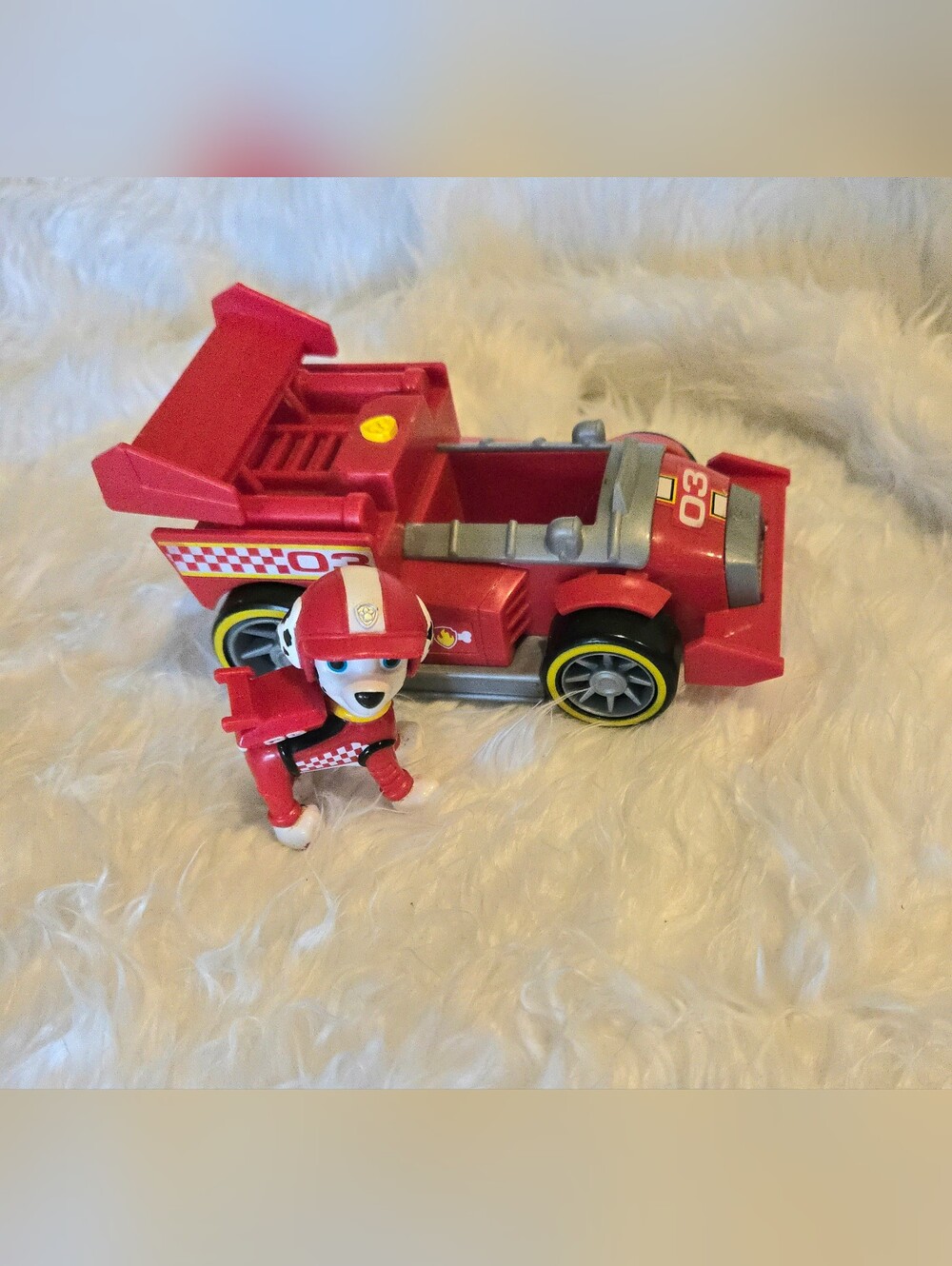 Paw Patrol Ready, Race, Rescue Marshall's Race & Go Deluxe Vehicle With Sounds